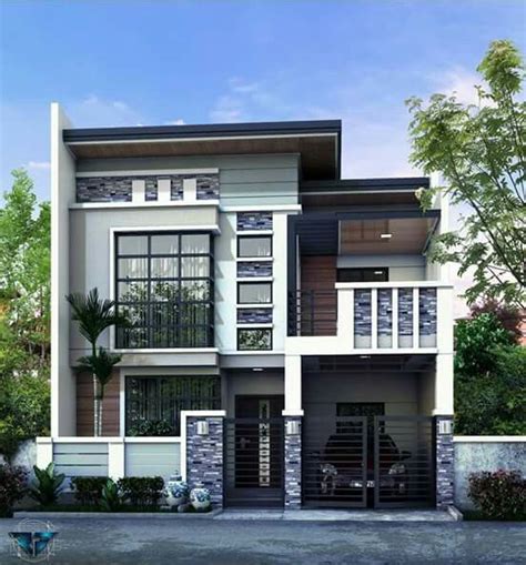 Pin by Architecture and design on Duplex house | Philippines house design, 2 storey house design ...