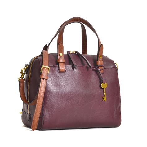 Fossil Rachel Satchel Fig - Averand