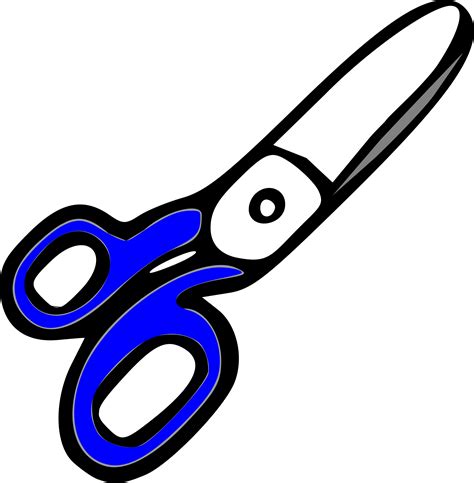 Blue scissors vector clipart image - Free stock photo - Public Domain photo - CC0 Images