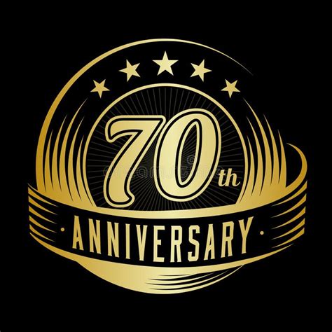 70 Years Anniversary Design Template. 70th Anniversary Celebrating Logo Design. 70years Logo ...