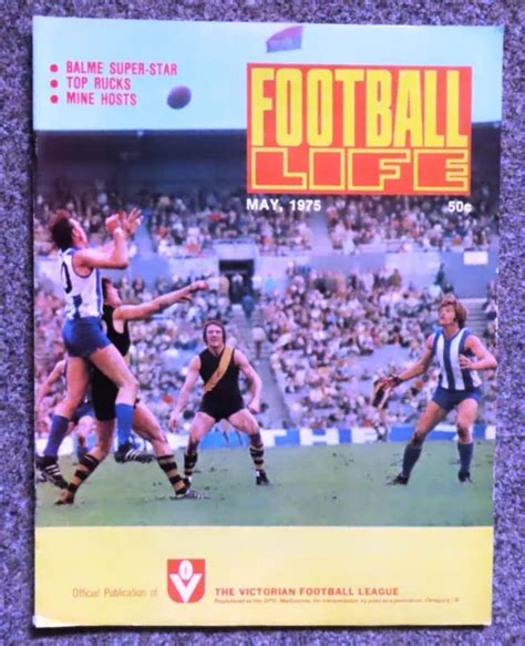 MAY 1975 FOOTBALL LIFE Magazine: GOODINGHAM/DAVIS (Kangaroos) Cover $12.95 - PicClick AU