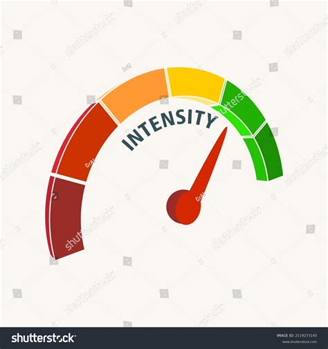 Intensity Measuring Device Arrow Scale Stock Vector (Royalty Free ...