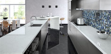 Caesarstone Georgian Bluffs Quartz Countertops | Solace Home Design