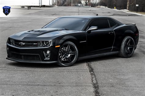 Black Chevy Camaro ZL1 showing off a few upgrades including Rohana ...