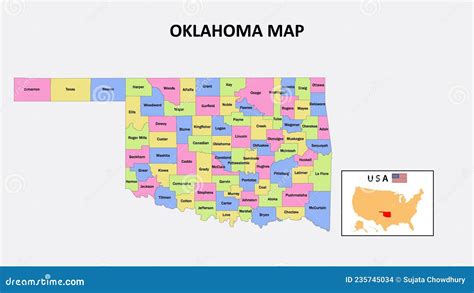 Oklahoma Map. District Map of Oklahoma in District Map of Oklahoma in ...