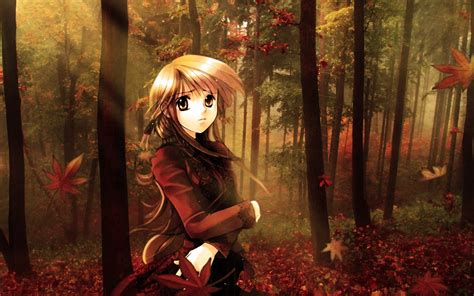 Anime Fall Wallpapers - WallpaperSafari