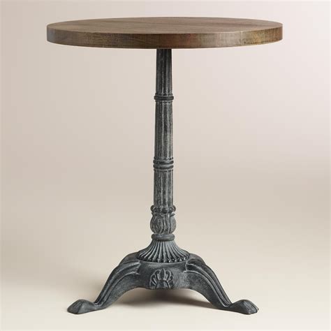 Metal and Wood French Bistro Accent Table | Bistro furniture, Patio furniture sets, Outdoor ...