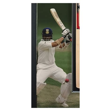 Sachin Tendulkar Signed Cricket Bat Display - Elite Exclusives