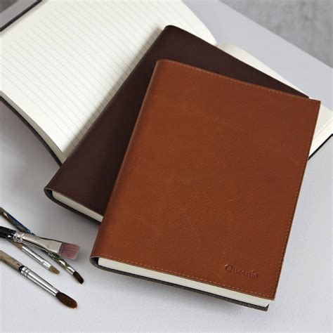 Personalised Leather A4 Notebook By Life of Riley | notonthehighstreet.com