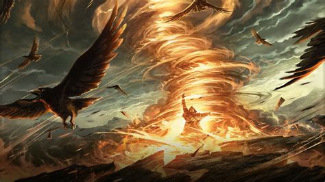 Fire Tornado Fantasy Art HD Magic The Gathering Wallpapers | HD Wallpapers | ID #57375