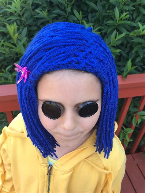 Coraline wig coraline hair inspired by Coraline dragonfly | Etsy