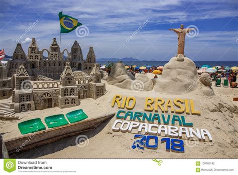 RIO`S CARNIVAL COPACABANA BEACH at FULL DAY. Editorial Photography - Image of worldnjoy ...