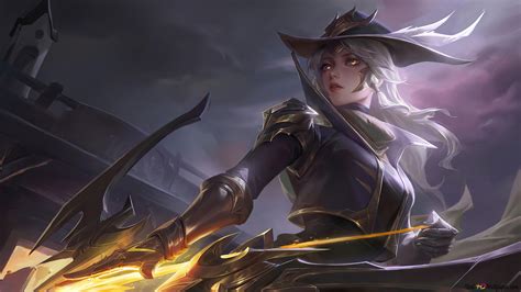 High Noon 'Ashe' Splash Art - League of Legends (LOL) 4K achtergrond ...