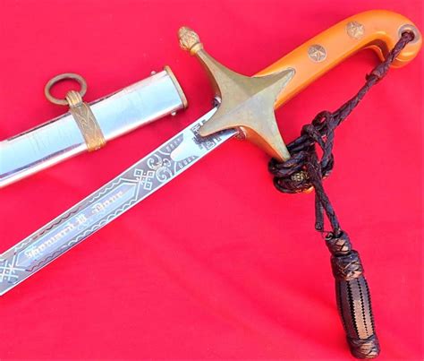 ETCHED & NAMED US MARINE CORPS MAMELUKE OFFICER’S SWORD & SCABBARD BY ...