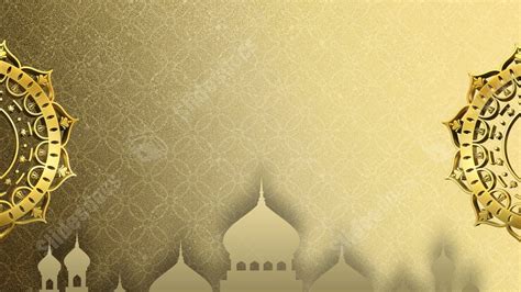 Marketing Religion Islamic Poster Golden Abstract Powerpoint Background For Free Download ...