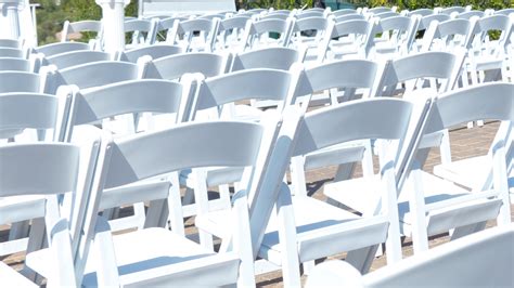 Empty White Chairs Free Stock Photo - Public Domain Pictures