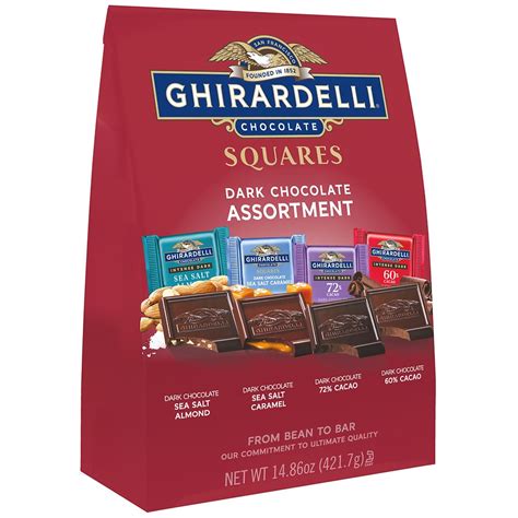 Ghirardelli Extra Large Squares Bag Dark Chocolate Assortment 14.86oz ...