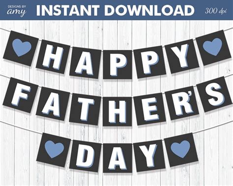 Happy Father's Day Banner Printable - Printable Word Searches