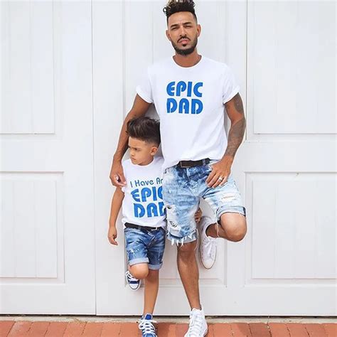 Daddy Father and Son Matching Clothes Family Matching Outfits Summer T ...