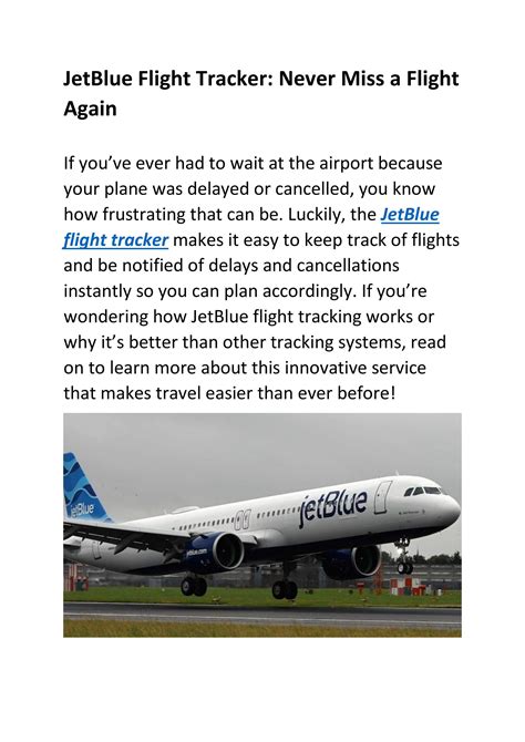 JetBlue flight tracker by Anna Foster - Issuu