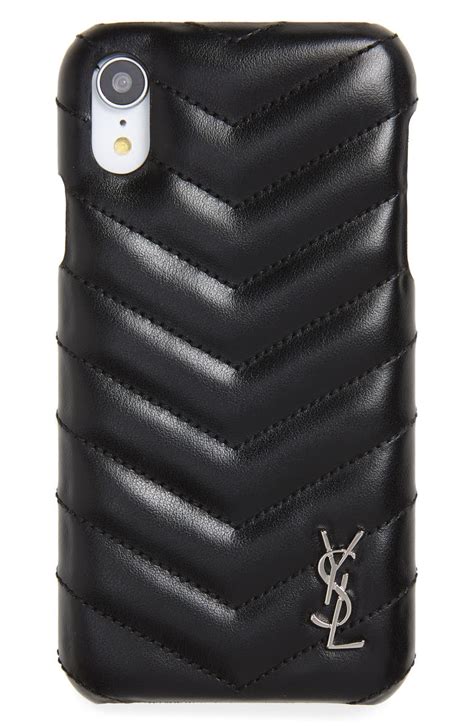 Saint Laurent Quilted Leather iPhone XR Case | Nordstrom