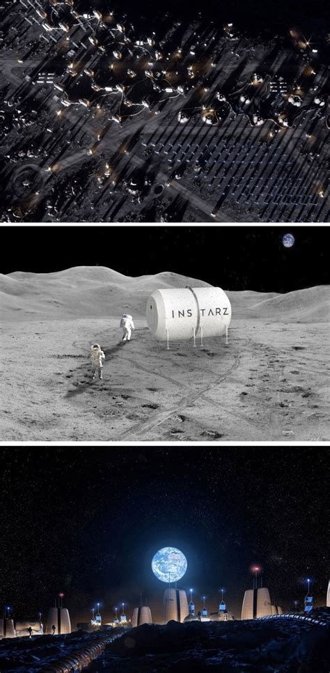 Space-friendly architecture designed to be a home for the future humans living on Moon or even ...