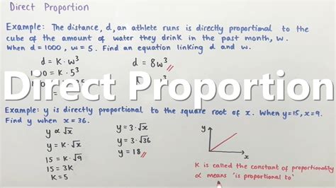 Direct Proportion - YouTube