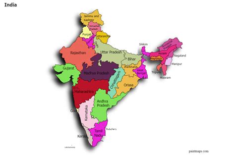 India Map Chart