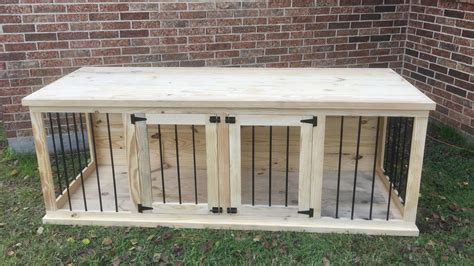 Plans to Build Your Own Wooden Double Dog Kennel Size Large #dogkennel ...