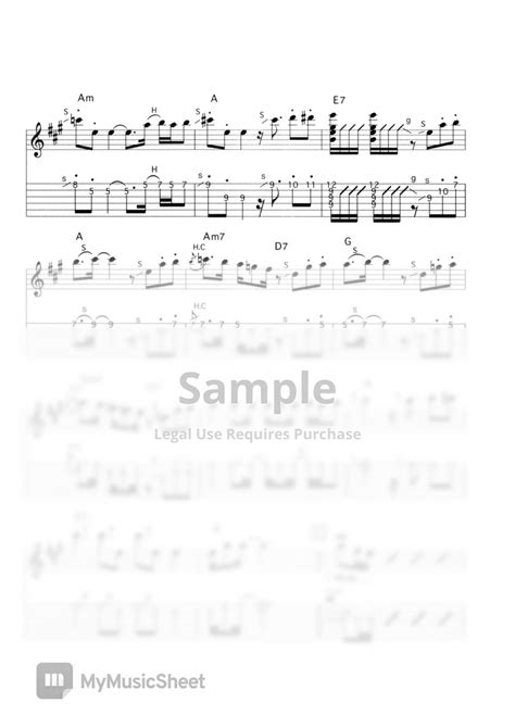 LES PAUL - HOW HIGH THE MOON (Electric-guitar Instrumental Sheet Music) نوتة by Far East Island ...