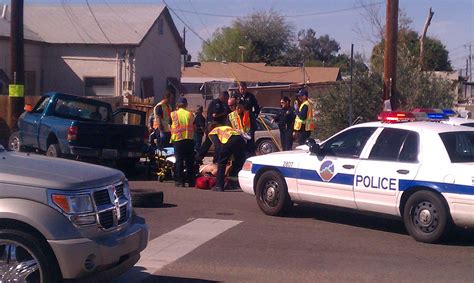 02/13- Burgrlary suspect runs from police and rams into pole on the one hundred block of avenue ...