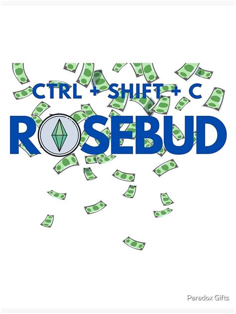 "Rosebud - The Sims 4 Cheats" Poster by tirzah28marie | Redbubble