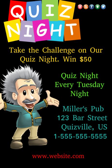 Trivia Night Flyer Template Free - Great Template Inspiration