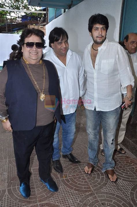 Bappi Lahiri, Bappa Lahiri at Sajid-Wajid's father's prayer meet in Mumbai on 11th Aug 2013 ...