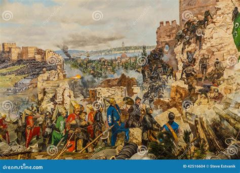 Details of the Final Assault of Constantinople Editorial Stock Image - Illustration of 1453 ...