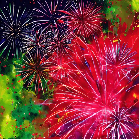 Red Fireworks Background · Creative Fabrica