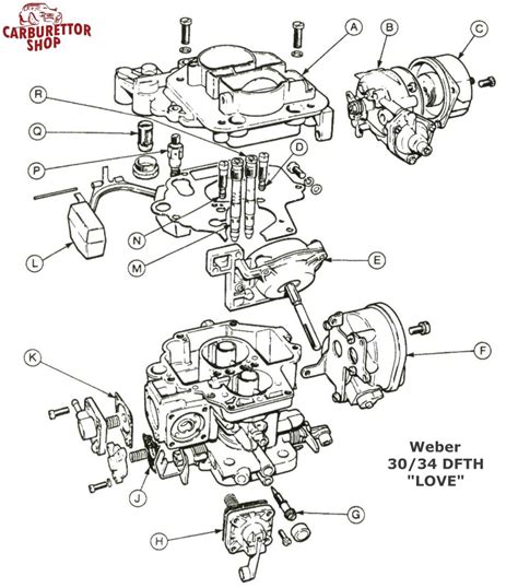 Weber DFTH Carburetor Parts