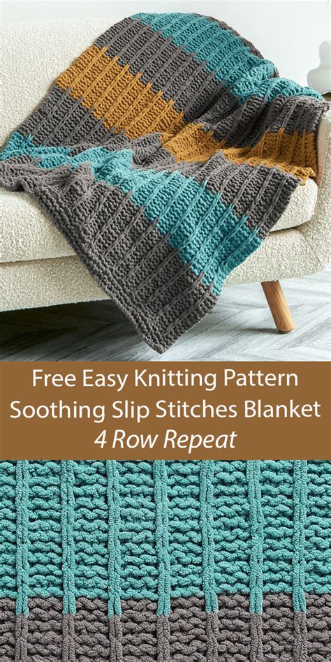 4 Row Blanket Knitting Patterns- In the Loop Knitting