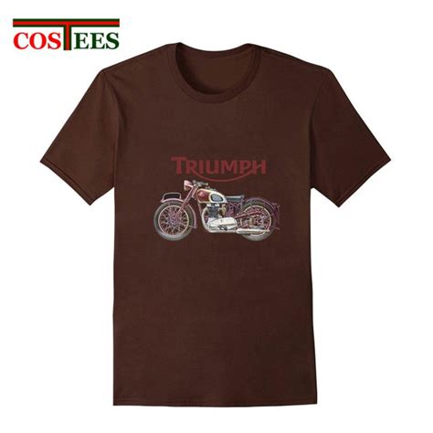 Vintage Triumph Motorcycle T shirts Men Speed Triple 1050 T shirt Retro ...