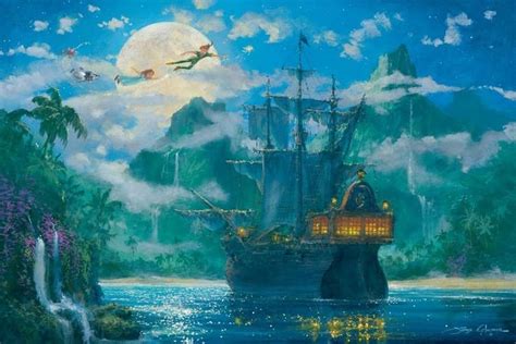 peter pan, disney, and neverland | Disney fine art, Disney art, Peter pan art