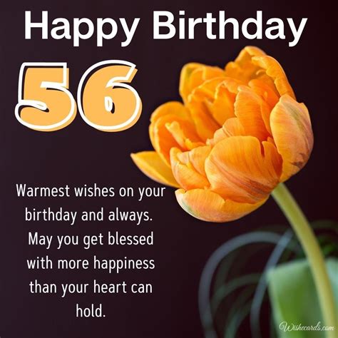 Happy 56th Birthday Images and Funny Cards with Quotes