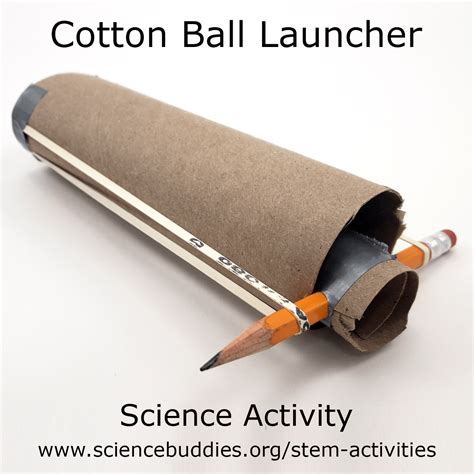 Make a Cotton Ball Launcher | STEM Activity | Ball launcher, Stem activities, Cotton ball