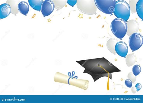 Graduation Balloons Blue Stock Illustrations – 732 Graduation Balloons ...