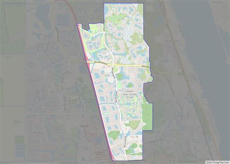 Map of Viera East CDP