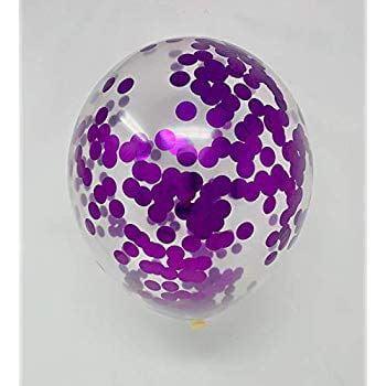 20 Piece Confetti Balloons (Purple, 12 inch) - Walmart.com - Walmart.com