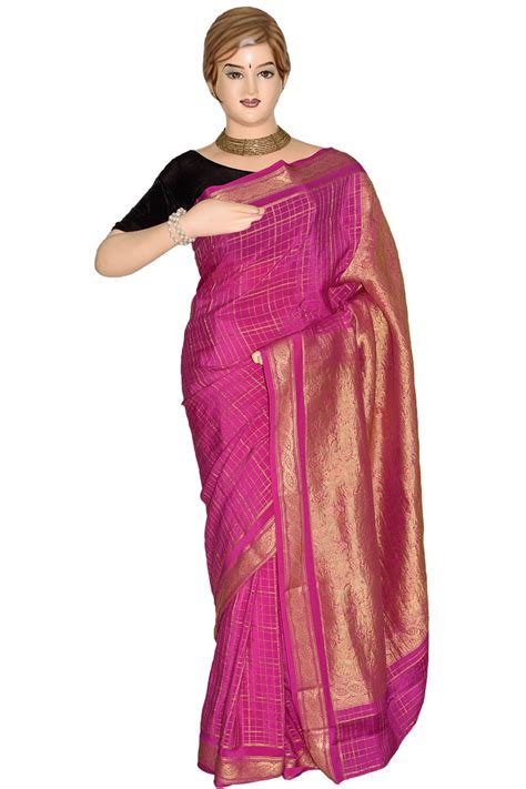 Pin by Sujatha on KSIC saree | Mysore silk saree, Cutwork blouse designs, Saree styles