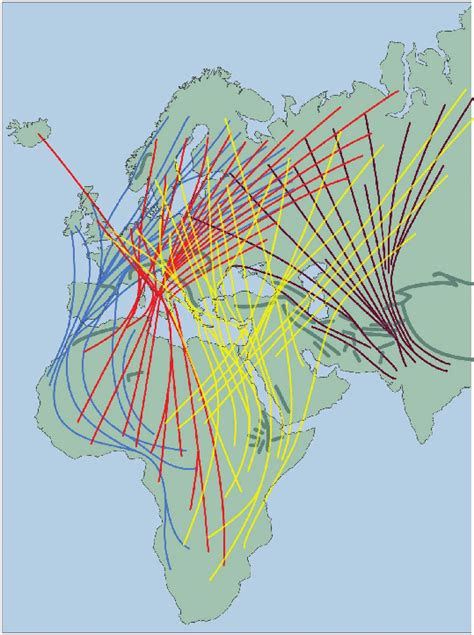 General migration pattern of Western Palaearctic passerines | Download ...