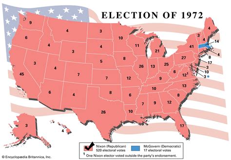 U.S. presidential election of 1972 | Richard Nixon vs. George McGovern, Candidates, Results ...