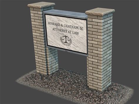 Lawyer Office Sign - 3D Model by Kanistra Studio