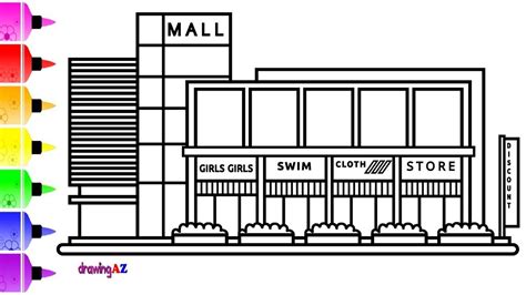 How To Draw A Shopping Center